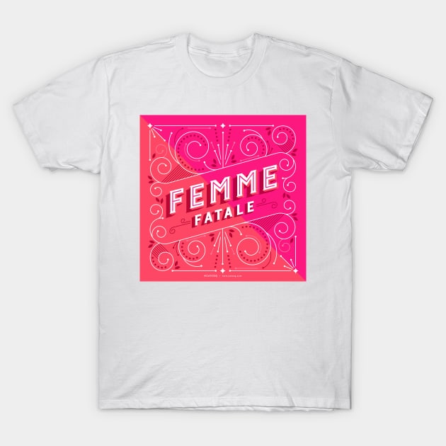 femme fatale T-Shirt by CatCoq